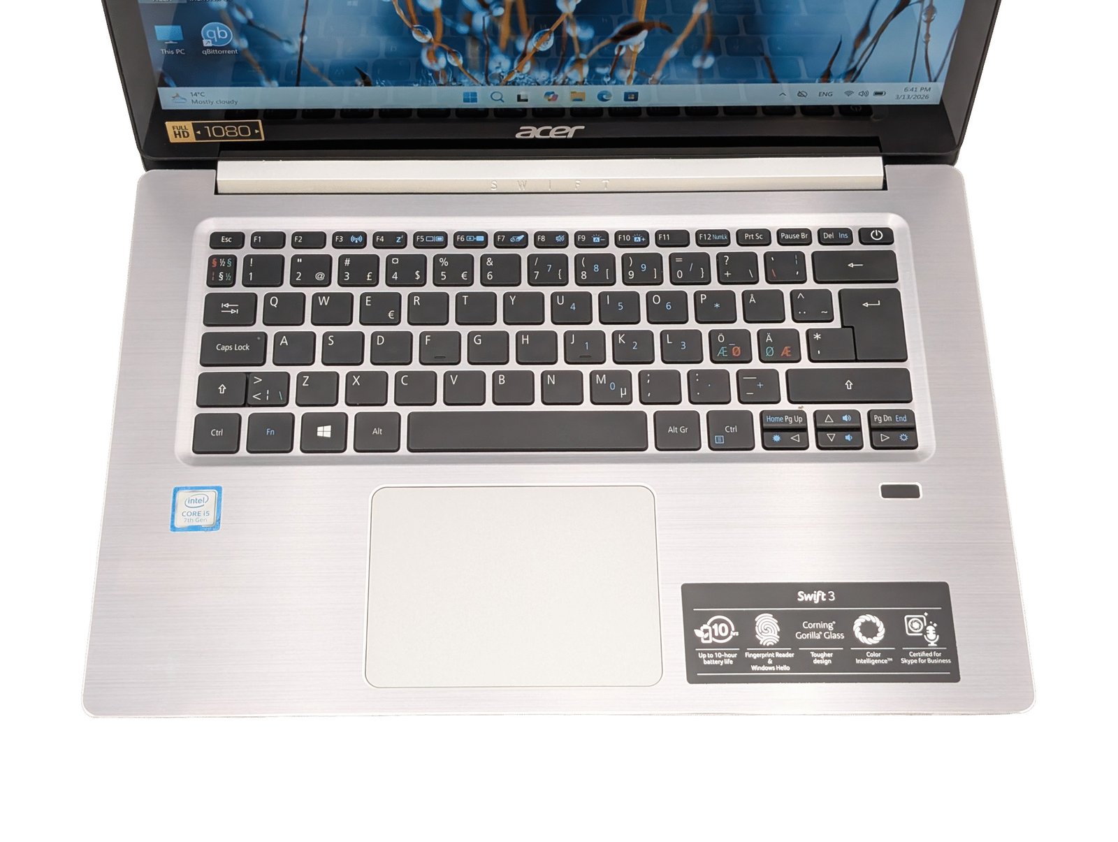 Acer Swift 3 SF314-52 / i5-7200U / 4GB / 256GB (ODNOWIONY)
