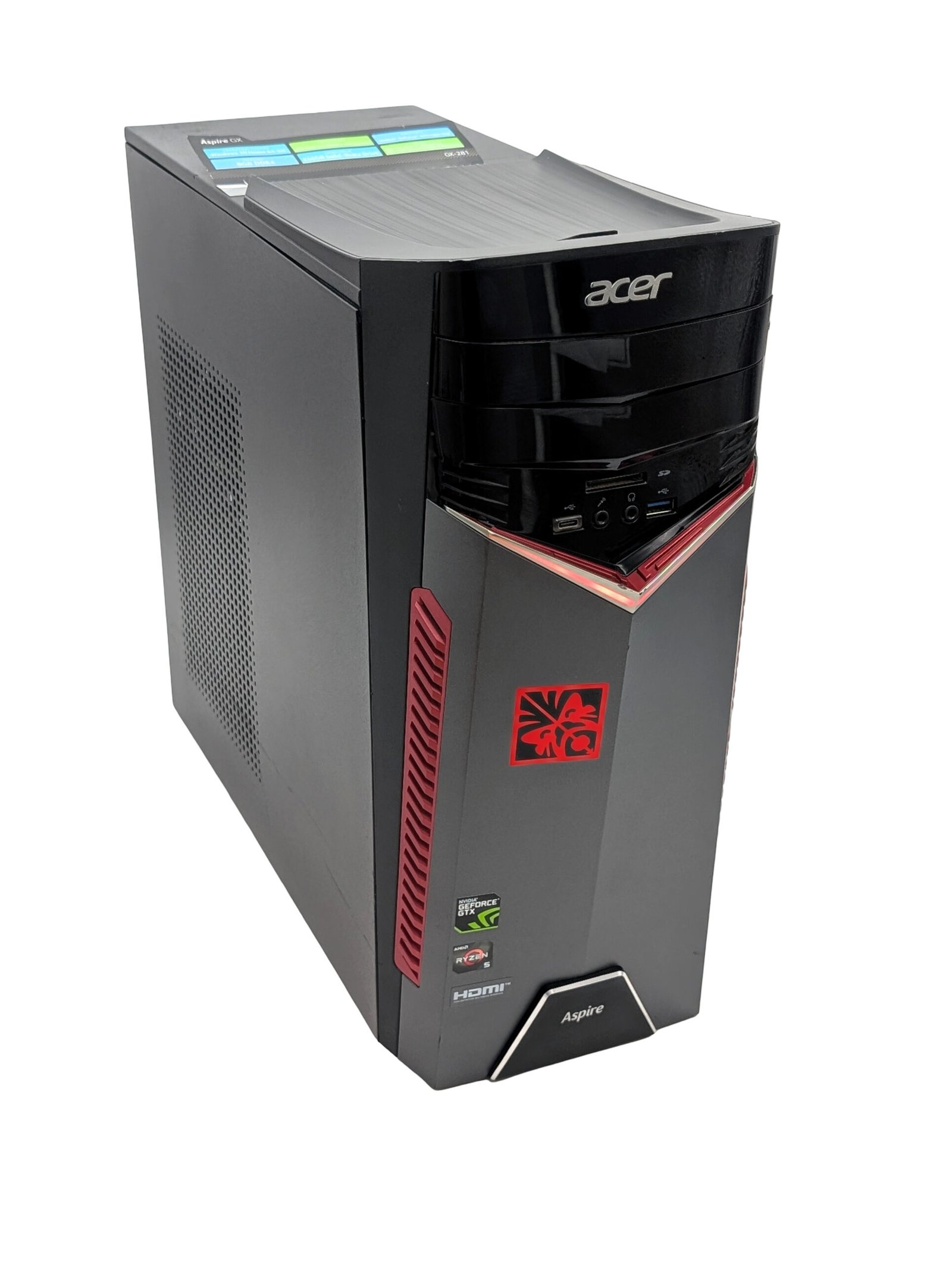Acer Aspire GX-281/Ryzen 5-1400/16GB/256GB/GTX 1060 3GB (ODNOWIONY)
