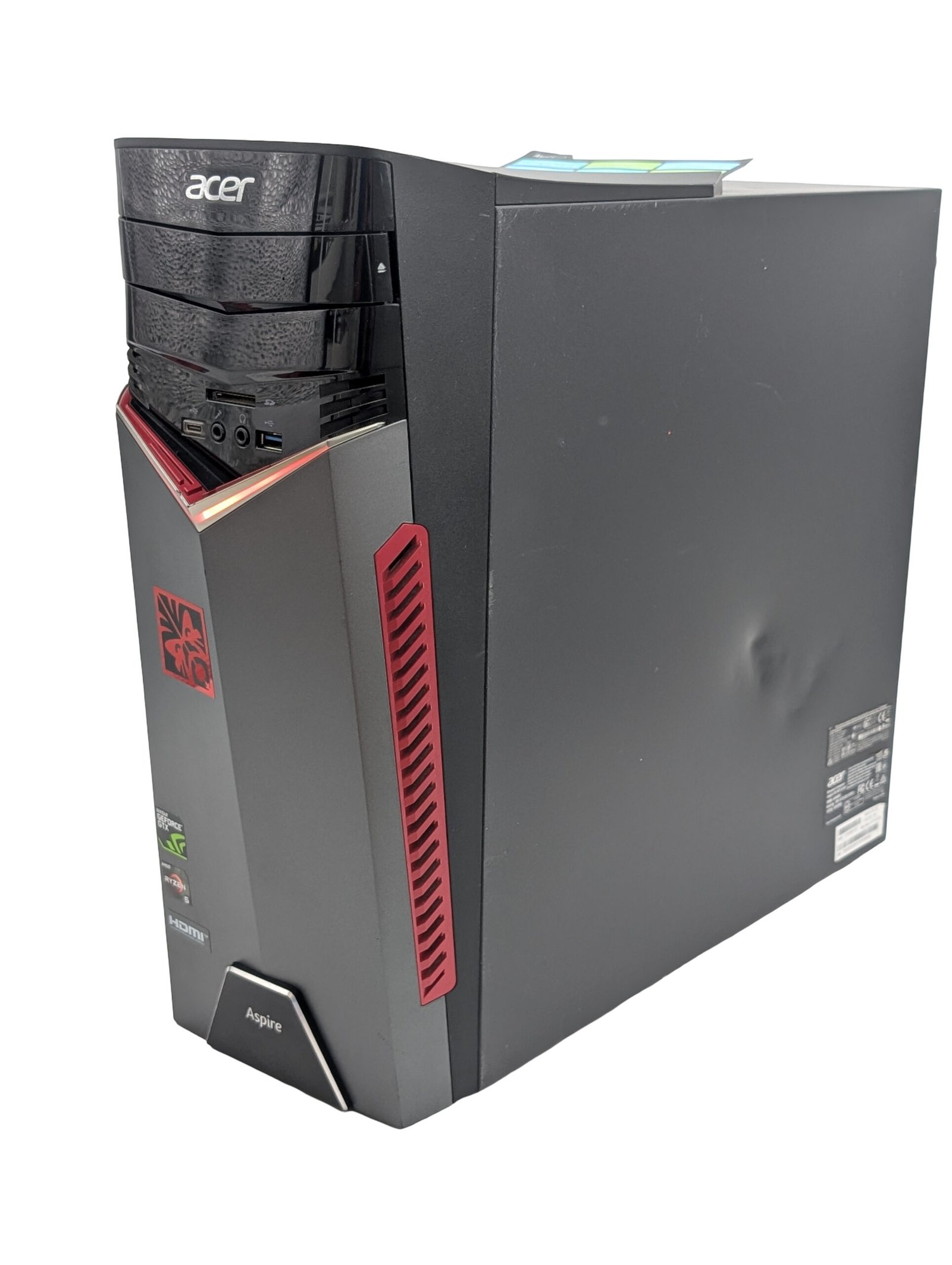 Acer Aspire GX-281/Ryzen 5-1400/16GB/256GB/GTX 1060 3GB (ODNOWIONY)