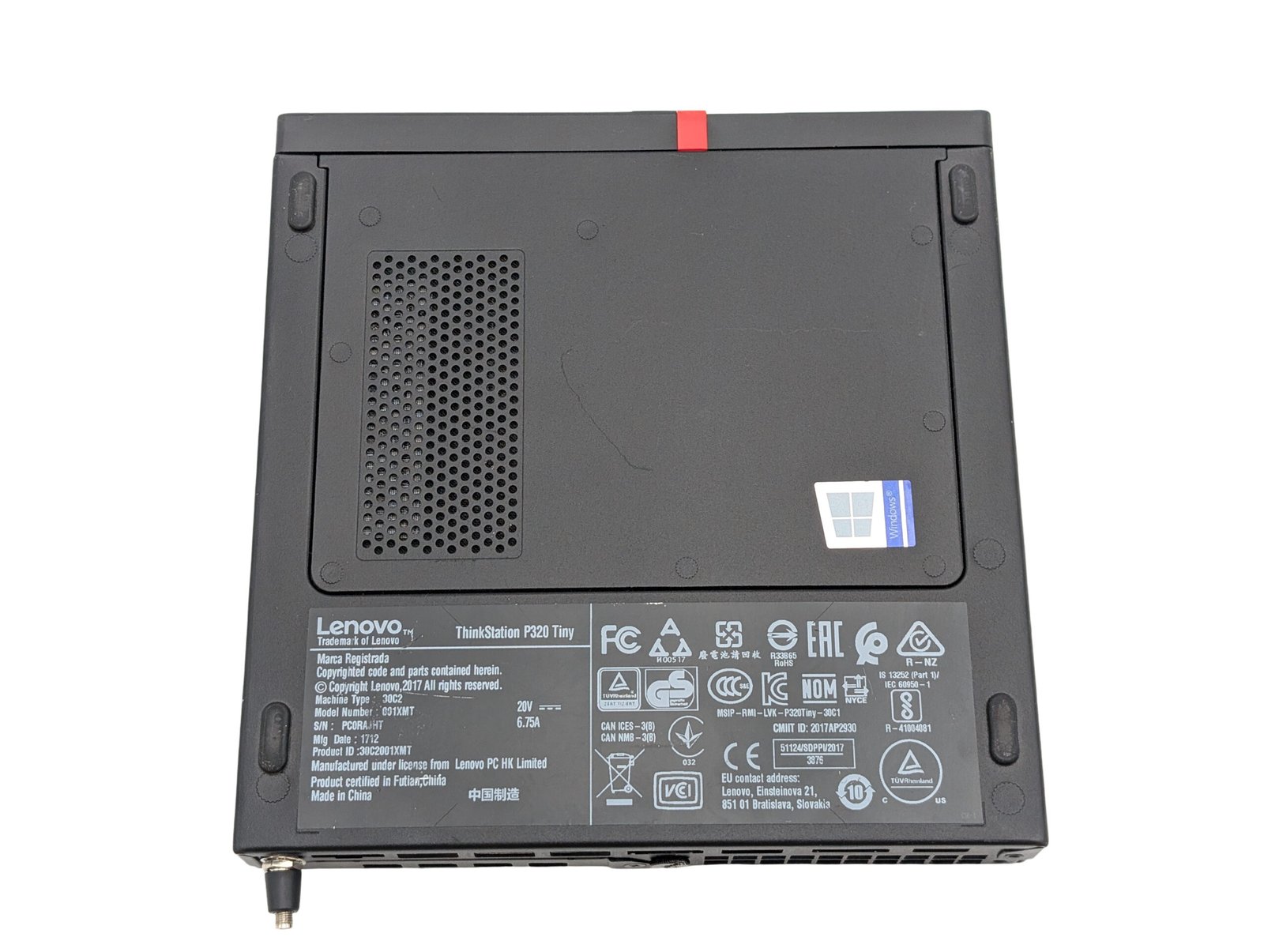 Lenovo ThinkStation P320 Tiny/i7-7700T/16GB/512GB/Quadro P600 2GB (ODNOWIONY)