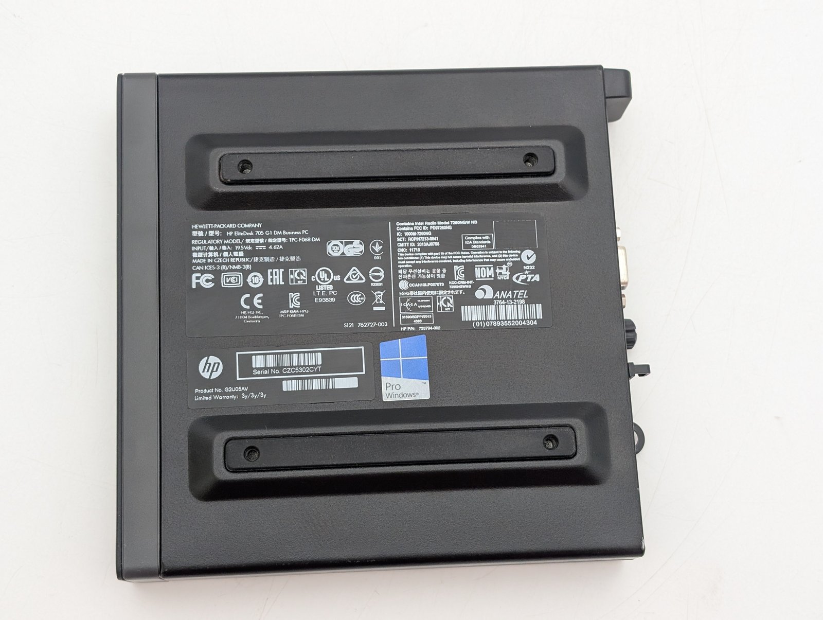 HP EliteDesk 705 G1 DM/A8 PRO-7600B/16GB/128GB (ODNOWIONY)