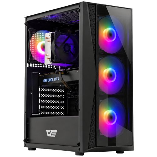 RGB Gaming PC with Tempered Glass Front i5-12500/16GB/480GB+500GB/RTX 2060 SUPER 8GB (ODNOWIONY)
